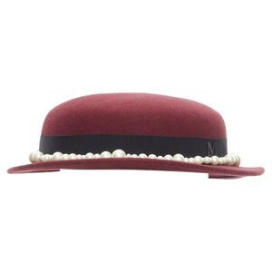 Maison Michel Melanie Pearles wool felt fedora hat
